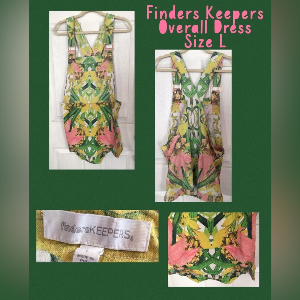 Finders Keepers overall mini dress L